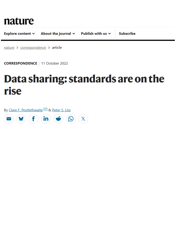 Data sharing: standards are on the rise (2022)